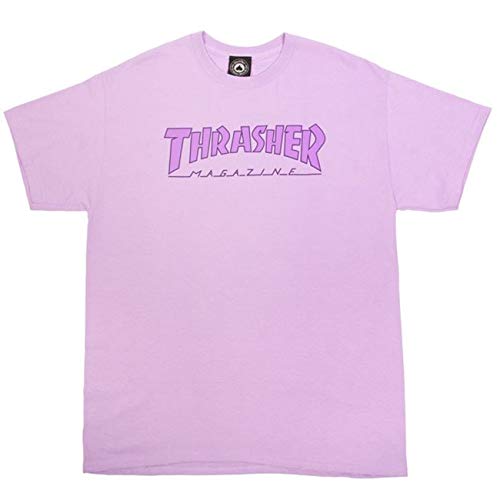 THRASHER, T-shirt outlined, Orchid - S