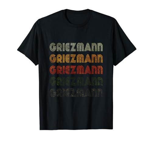 Love Heart Griezmann Tee Grunge Vintage Negro Griezmann Camiseta