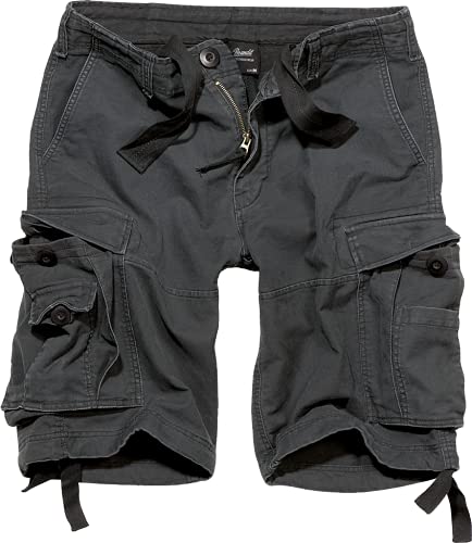 Brandit - Pantalones cortos vintage, color negro, talla L