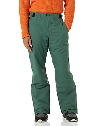 Amazon Essentials Pantalón para esquiar con aislamiento impermeable Hombre, Verde, Bloque de Color, L