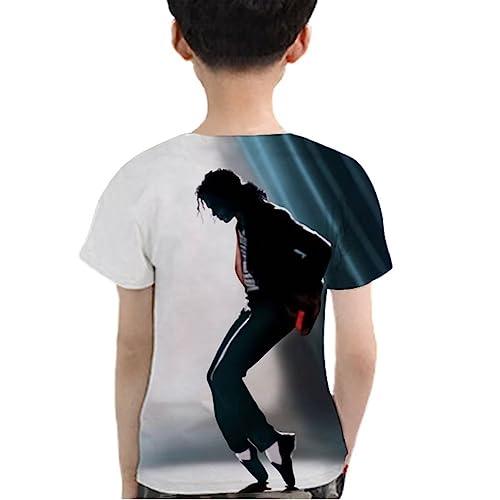 Cimefi Camiseta 3D de moda para niños y niñas, manga corta, estampado de verano, camisetas para niños, a, 4-5 años