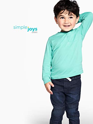 Simple Joys by Carter's 2-Pack Pull on Denim Pant Pantalones, Tejano/Tejano Oscuro, 5 años (Pack de 2) para Niños